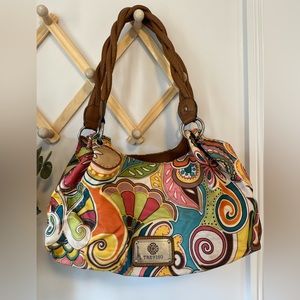 Treviso Boho floral style slouch purse